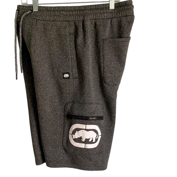 ECKO Unlimited Gray Fleece Relaxed Fit Men's Cargo Shorts Medium NEW - Picture 1 of 8